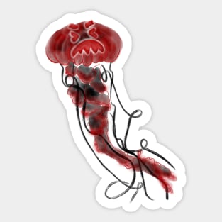 Evil Jellyfish Sticker